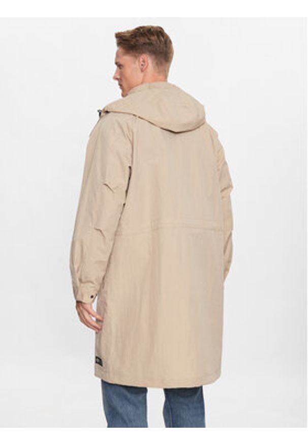 Deus Ex Machina Parka Polaris DPT22022 Beżowy Regular Fit. Kolor: beżowy. Materiał: syntetyk