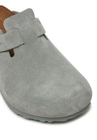 Birkenstock Klapki Boston 1029212 Zielony. Kolor: zielony. Materiał: skóra, zamsz