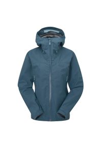 Kurtka przeciwdeszczowa damska Rab Namche GTX Jacket z kapturem. Typ kołnierza: kaptur. Kolor: niebieski