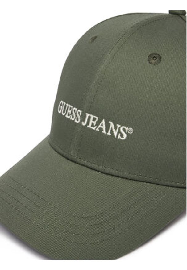 Guess Jeans Czapka z daszkiem M4BZ26 WF8V1 Khaki. Kolor: brązowy. Materiał: bawełna
