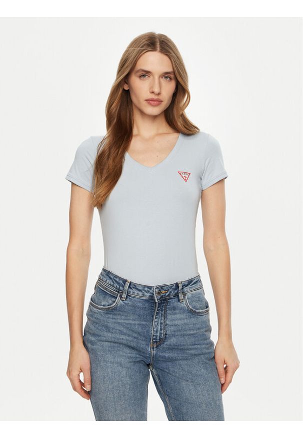 Guess T-Shirt 159539 Zielony Classic Fit. Kolor: zielony. Materiał: bawełna