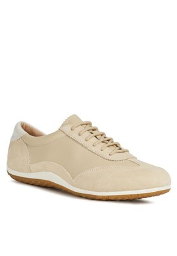 Geox Sneakersy D Vega D3509A 022Y3 C0135 Beżowy. Kolor: beżowy. Materiał: skóra