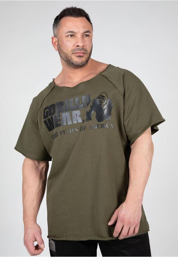 GORILLA WEAR - Classic Top do ćwiczeń - zielony. Kolor: zielony. Sport: fitness