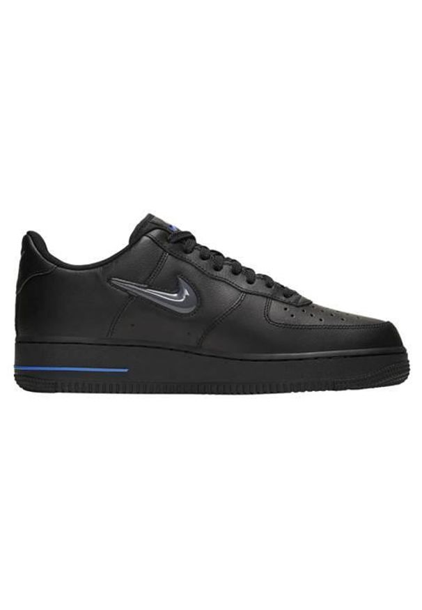 Buty do chodzenia męskie Nike Air Force 1 Jewel. Kolor: wielokolorowy, czarny. Materiał: materiał, skóra. Szerokość cholewki: normalna. Model: Nike Air Force. Sport: turystyka piesza