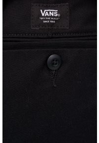 Vans Spodnie męskie kolor czarny w fasonie chinos VN0A5FJBBLK1-Black. Kolor: czarny. Materiał: tkanina #3