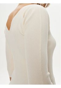 Weekend Max Mara Sweter Oceano 2425366031 Écru Slim Fit. Materiał: syntetyk