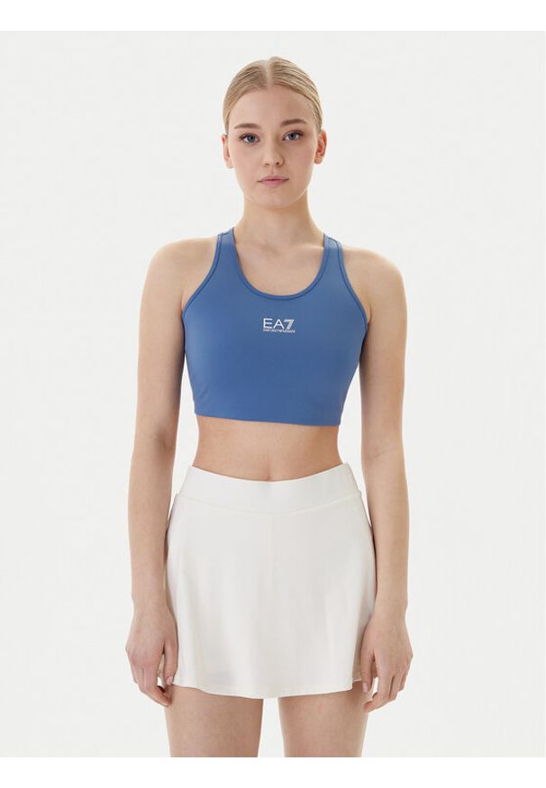 EA7 Emporio Armani Biustonosz sportowy 7W001146 AF12625 UB064 Niebieski. Kolor: niebieski. Materiał: syntetyk