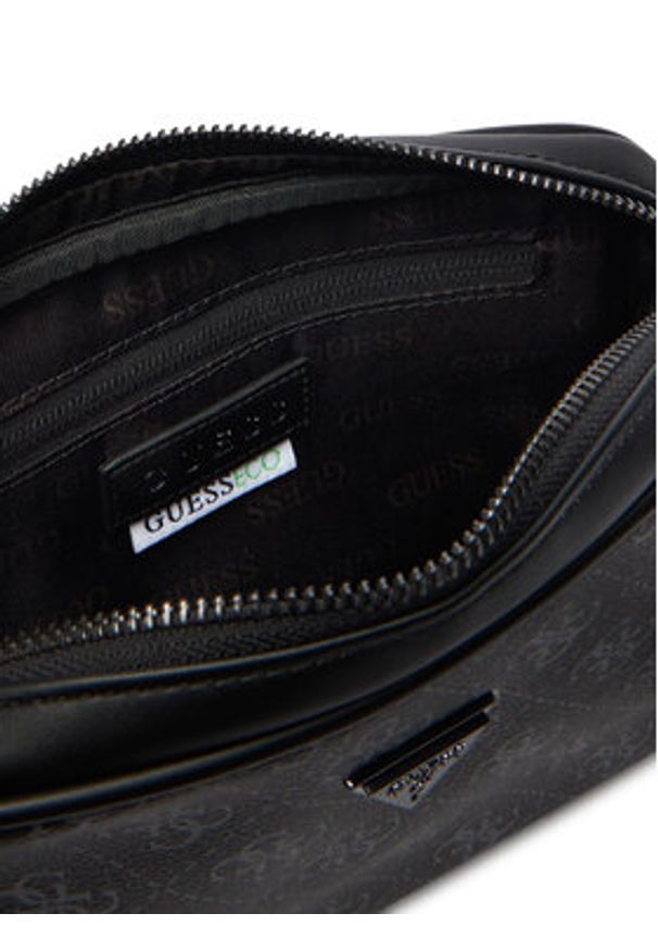 Guess Saszetka HMMILO P6150 Czarny. Kolor: czarny. Materiał: skóra