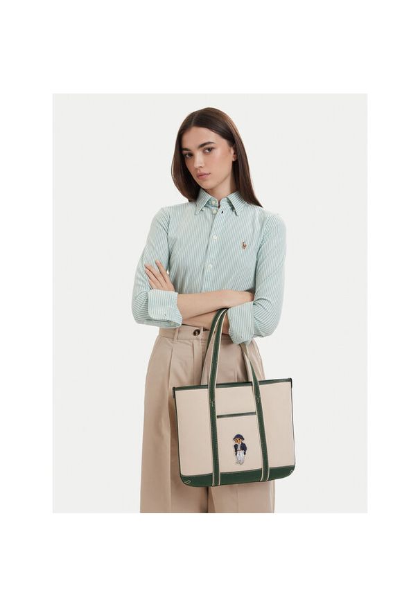 Torebka Polo Ralph Lauren. Kolor: beżowy