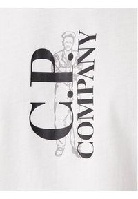 C.P. Company T-Shirt 20CMTS084A005100W Écru Regular Fit. Materiał: bawełna #5