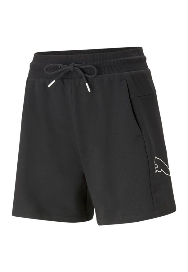Szorty Sportowe Damskie Puma Power Colorblock. Kolor: czarny