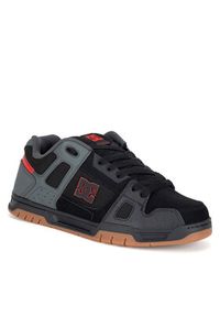DC Shoes Sneakersy STAG DC01813061 Czarny. Kolor: czarny. Materiał: nubuk, skóra