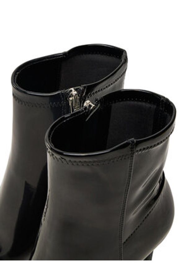 Guess Botki Richery FLFRRY PAF10 Czarny. Kolor: czarny. Materiał: skóra