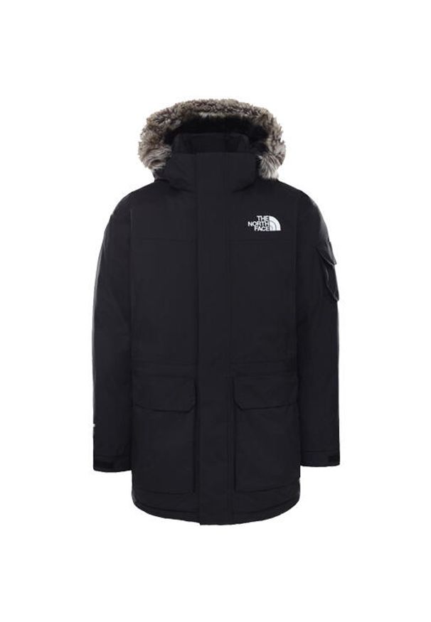 Kurtka turystyczna zimowa męska The North Face M Recycled Mcmurdo Parka. Kolor: czarny. Sezon: zima. Sport: turystyka piesza