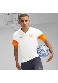 Puma - Koszulka treningowa Manchester City 2023/24. Kolor: biały. Sport: piłka nożna, fitness