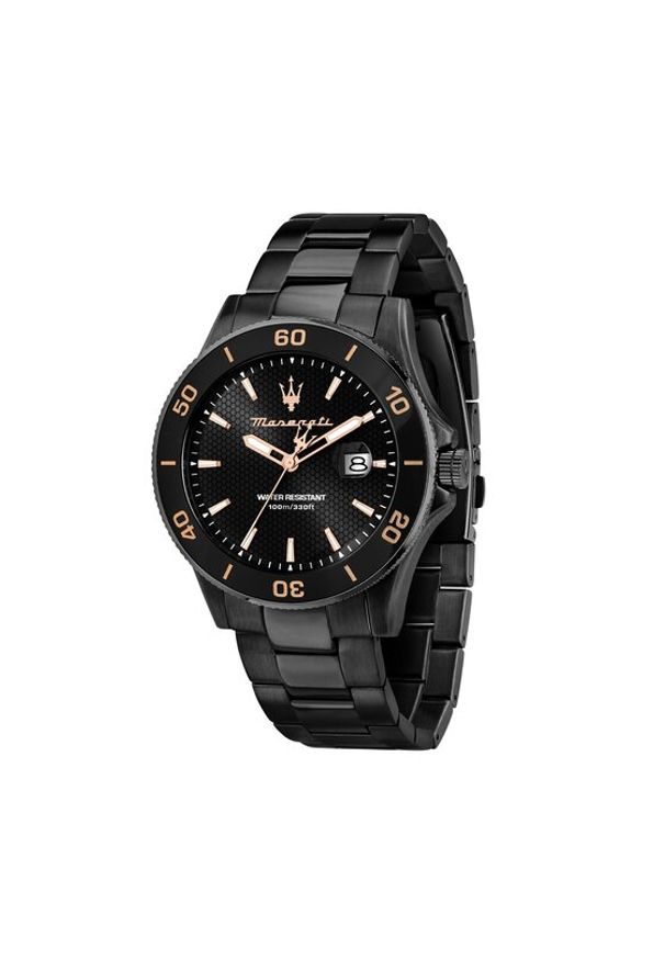 Maserati Zegarek Competizione Diver R8853100035 Czarny. Kolor: czarny