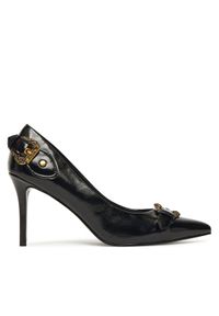 Versace Jeans Couture Szpilki 79VA3S56 ZSC35 Czarny. Kolor: czarny. Materiał: skóra. Obcas: na szpilce