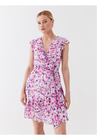 DKNY Sukienka codzienna DD3AI622 Różowy Regular Fit. Okazja: na co dzień. Kolor: różowy. Materiał: syntetyk. Typ sukienki: proste. Styl: casual