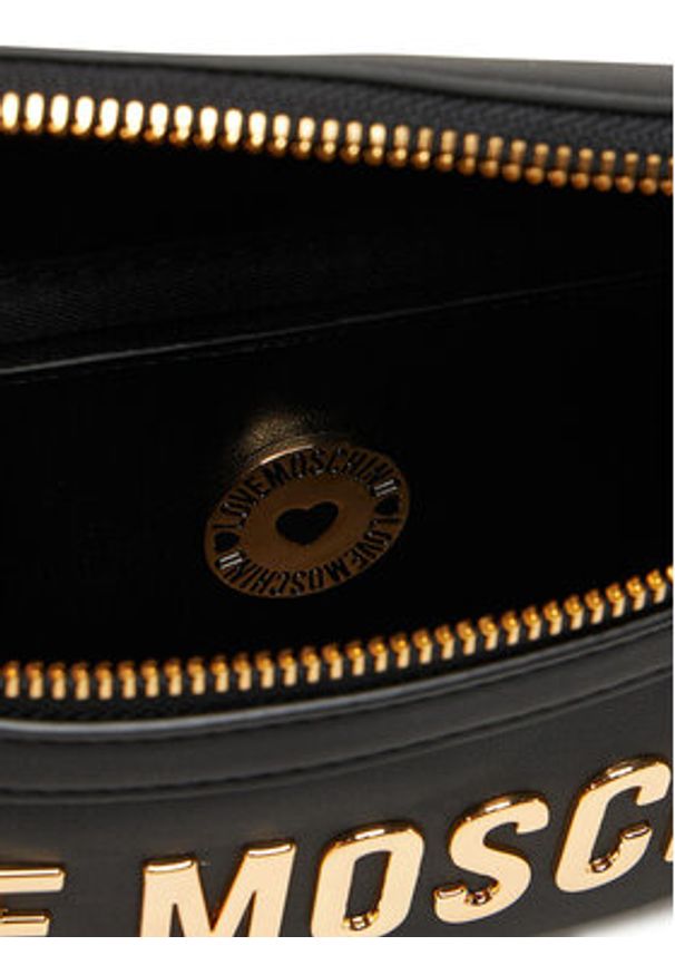 Love Moschino - LOVE MOSCHINO Saszetka nerka JC4195PP1NKD0000 Czarny. Kolor: czarny. Materiał: skóra