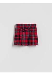 Reserved - Plisowana spódnica w kratę - wielobarwny. Materiał: bawełna #1