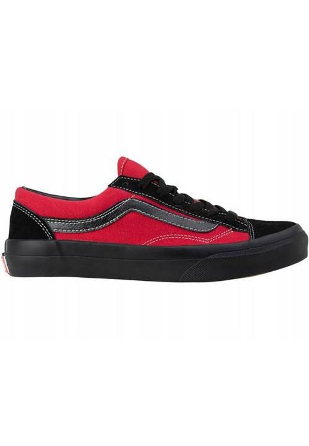 Buty do chodzenia damskie Vans V360G0002. Kolor: czerwony. Materiał: tkanina. Szerokość cholewki: normalna. Sport: turystyka piesza