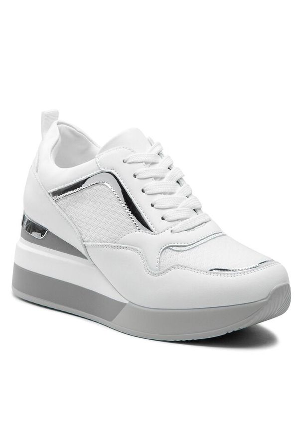 Sneakersy Bata. Kolor: biały