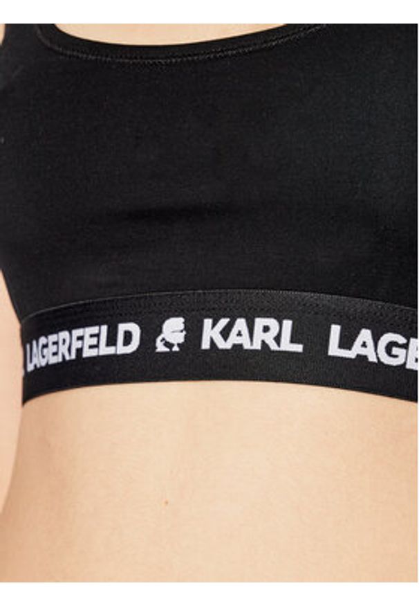 Karl Lagerfeld - KARL LAGERFELD Biustonosz top Logo 211W2102 Czarny. Kolor: czarny. Materiał: lyocell