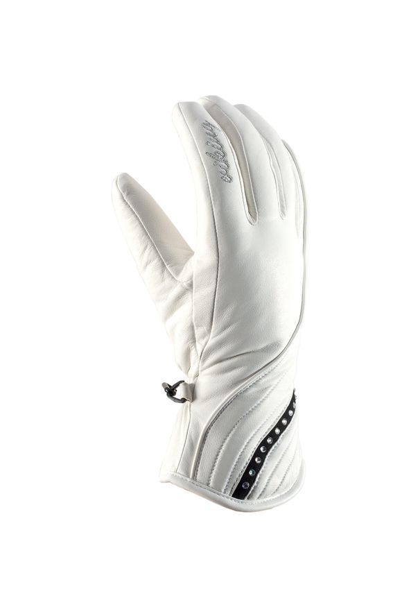 Rękawice Viking Diamante Ski Lady Swarovski. Kolor: biały. Sezon: zima. Sport: narciarstwo