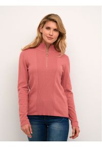 Cream Sweter Crdela High Neck 10610647 Różowy Straight Fit. Kolor: różowy. Materiał: wiskoza