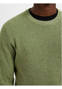 Selected Homme Sweter Rocks 16079776 Zielony Regular Fit. Kolor: zielony. Materiał: bawełna #6