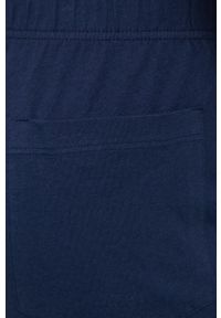 United Colors of Benetton komplet piżamowy kolor granatowy gładka. Kolor: niebieski. Materiał: dzianina. Długość: długie. Wzór: gładki #4
