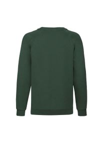 FRUIT OF THE LOOM - Bluza Dziecięca Classic Raglan. Kolor: zielony. Długość rękawa: raglanowy rękaw