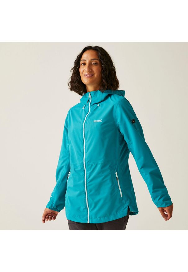 Regatta - Kurtka turystyczna przeciwdeszczowa damska Hamara IV wodoodporna. Kolor: fioletowy. Materiał: tkanina, poliester. Sport: turystyka piesza