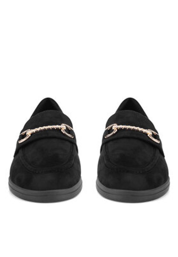 DeeZee Loafersy DS1590-2 Czarny. Kolor: czarny. Materiał: materiał