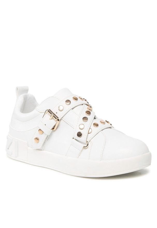Sneakersy QUAZI WS5762-02 White. Kolor: biały. Materiał: skóra