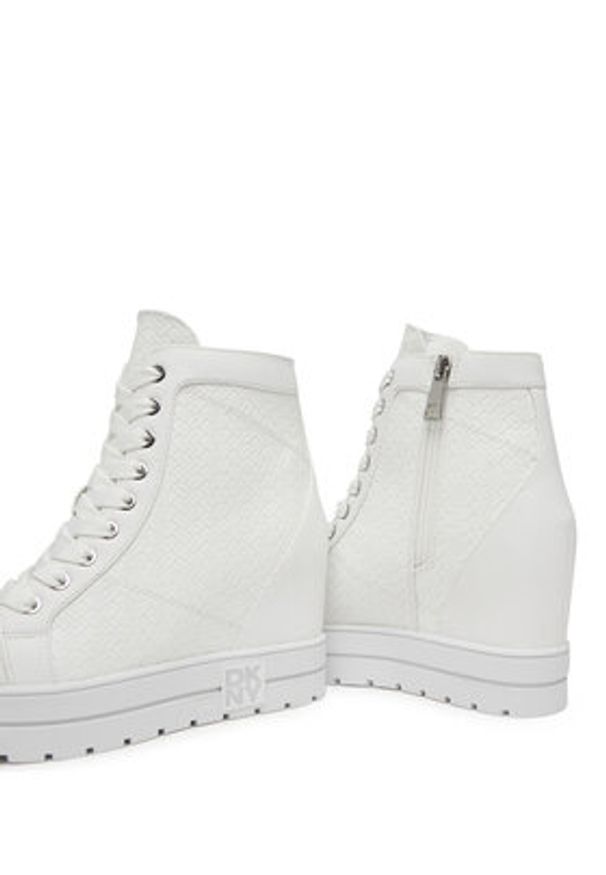 DKNY Sneakersy Clary K1603246 Biały. Kolor: biały. Materiał: skóra