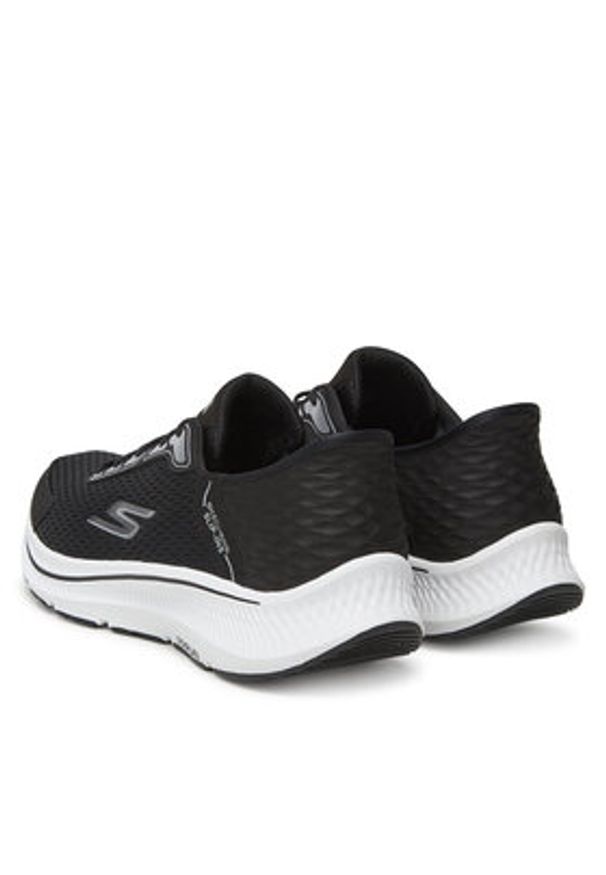 skechers - Skechers Półbuty 220863/BKW Czarny. Kolor: czarny. Materiał: materiał