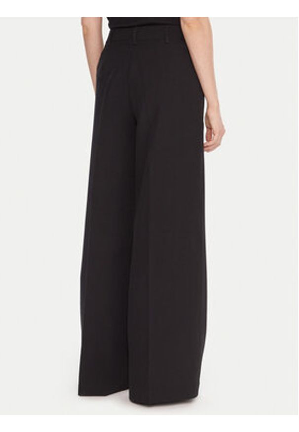 BOSS Spodnie palazzo C_Tiwi2 50545580 Czarny Wide Leg. Kolor: czarny. Materiał: syntetyk