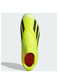 Adidas - Buty adidas X Crazyfast League Ll Fg Jr IF0689 żółte. Kolor: żółty. Materiał: materiał, syntetyk. Szerokość cholewki: normalna #4