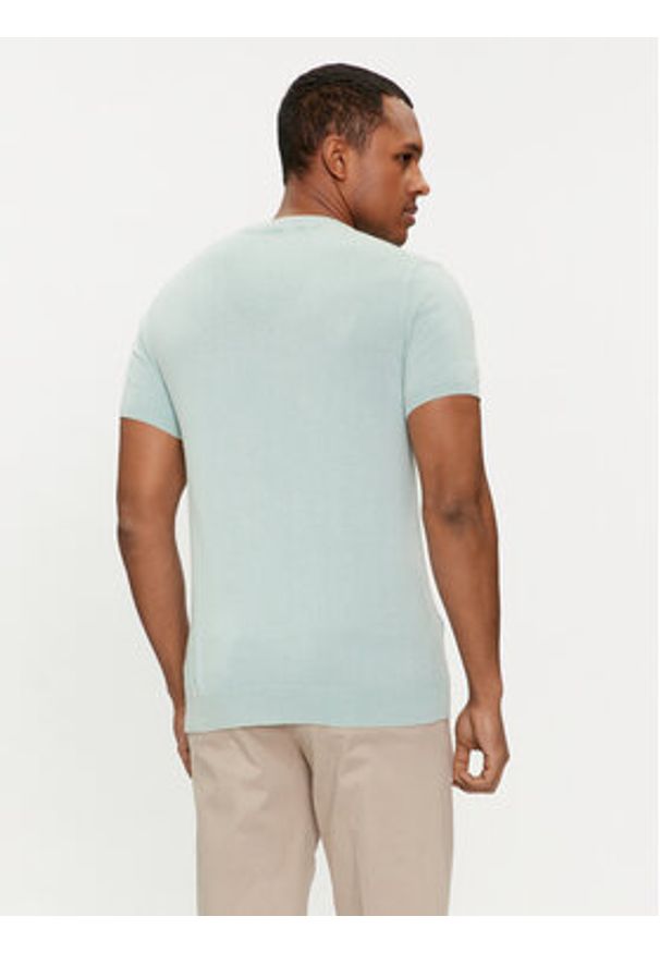 Guess Sweter M4GR05 Z3DN1 Błękitny Regular Fit. Kolor: niebieski. Materiał: bawełna