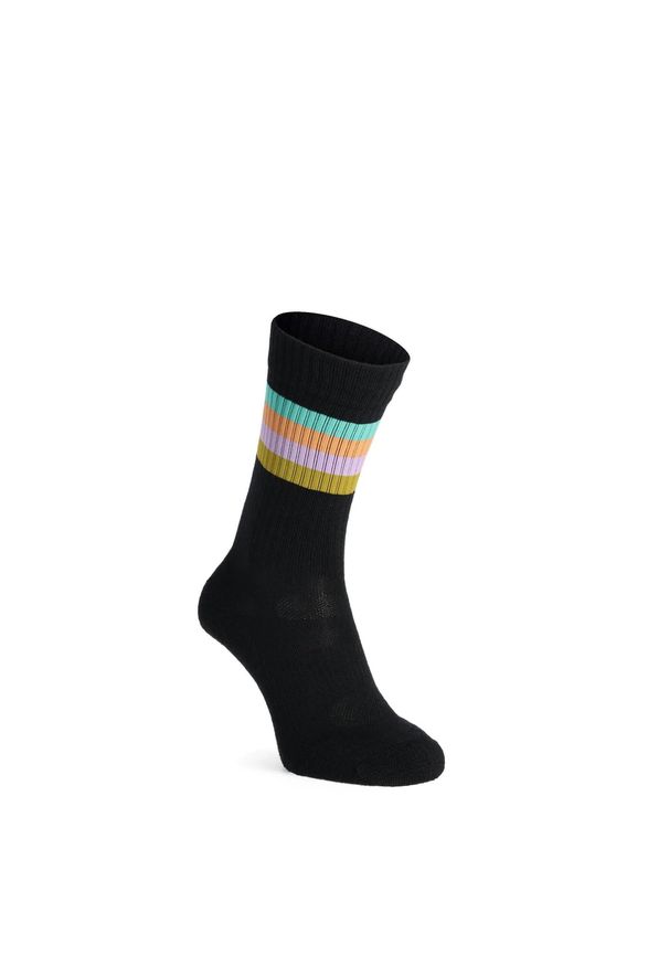 MONS ROYALE - Skarpety turystyczne Mons Royale Signature Crew Sock. Kolor: czarny. Sport: turystyka piesza