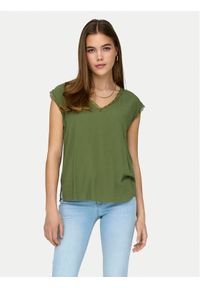 only - ONLY Bluzka Jasmina 15252241 Zielony Regular Fit. Kolor: zielony. Materiał: wiskoza #1