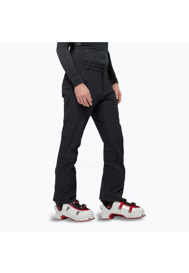 Spodnie softshell męskie Jack Wolfskin Alpspitze Tour. Kolor: czarny. Materiał: softshell. Sezon: zima. Sport: narciarstwo