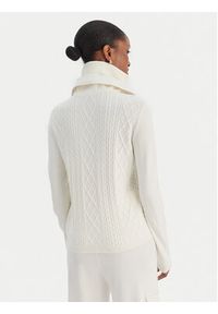 Liu Jo Sport Sweter TF5039 MS75L Écru Regular Fit. Materiał: syntetyk. Styl: sportowy #4