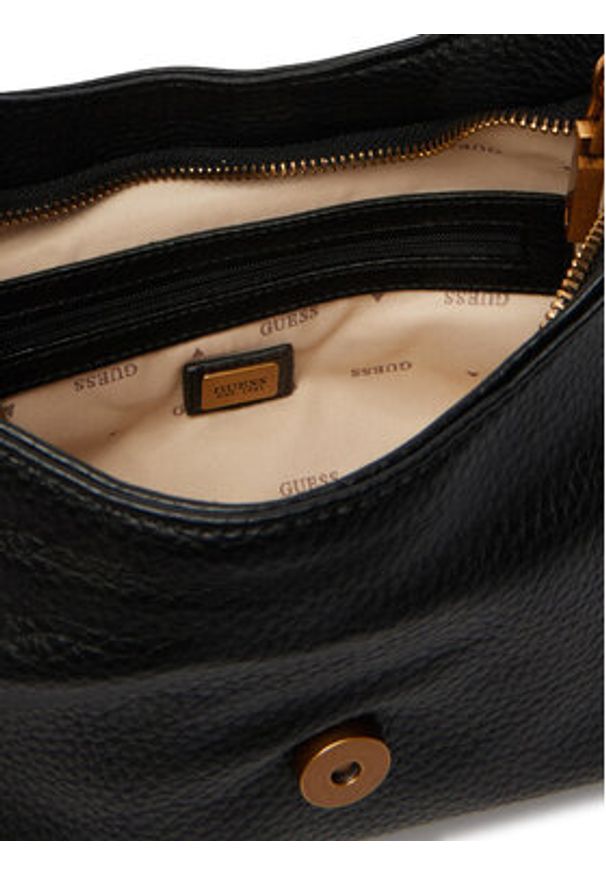 Guess Torebka Camden Mini HWBB93 08720 Czarny. Kolor: czarny. Materiał: skórzane