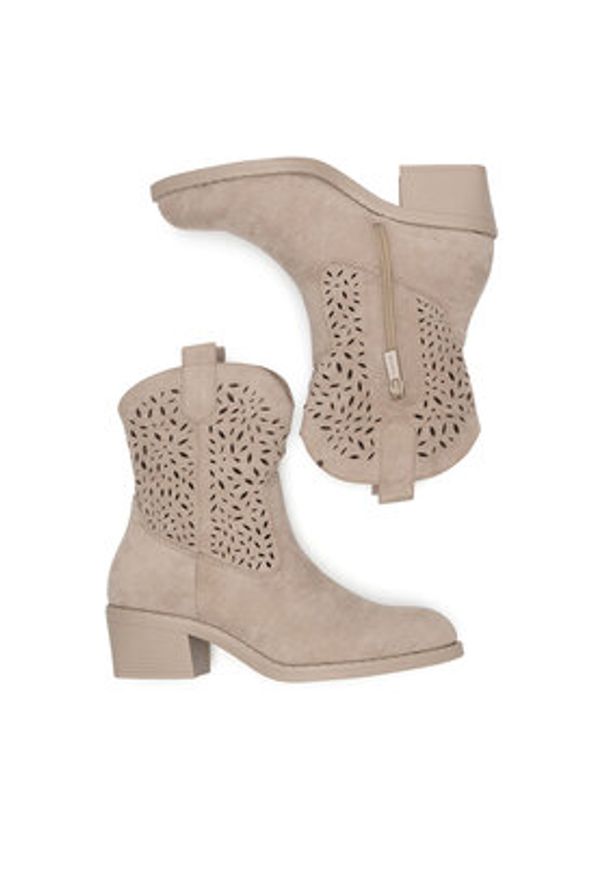 Jenny Fairy Kowbojki WFA2878-1 Beżowy. Kolor: beżowy. Materiał: materiał