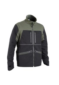 SOLOGNAC - Kurtka outdoor wytrzymała i oddychająca Solognac 900 las. Kolor: brązowy, zielony, wielokolorowy. Materiał: tkanina, elastan. Sport: outdoor