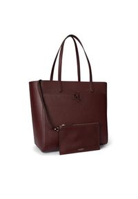 Lauren Ralph Lauren - LAUREN RALPH LAUREN Torebka Large Cameryn 431960183010 Bordowy. Kolor: czerwony. Materiał: skórzane #3