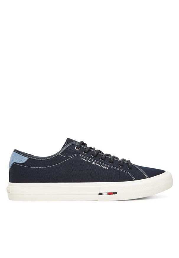 TOMMY HILFIGER - Tommy Hilfiger Tenisówki Hi Vulc Street Canvas FM0FM05515 Granatowy. Kolor: niebieski. Materiał: materiał. Styl: street