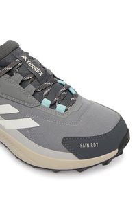 Adidas - adidas Trekkingi Terrex Anylander Rain.Rdy Hiking Shoes JR6603 Szary. Kolor: szary. Materiał: materiał #2